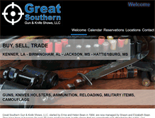 Tablet Screenshot of greatsoutherngunshow.com
